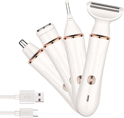 4-in-1 Pro Gemei Rechargeable Ladies Shaver Kit For Women